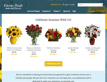 Tablet Screenshot of momdadflowers.com